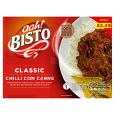 A box of Bisto - Classic Chilli Con Carne - 375g.